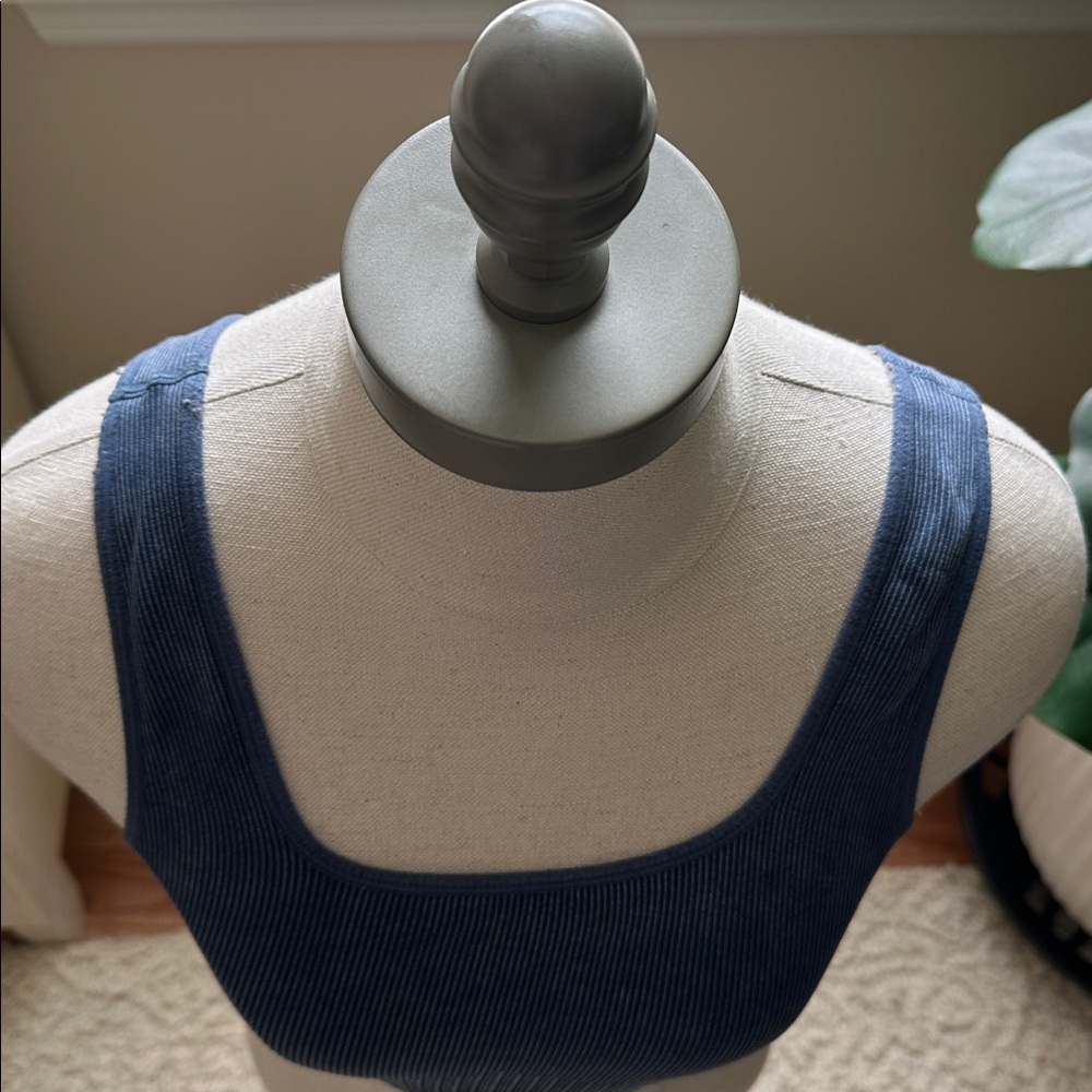 Joy Lab Ribbed Cropped Tank Top - Picture 3 of 9